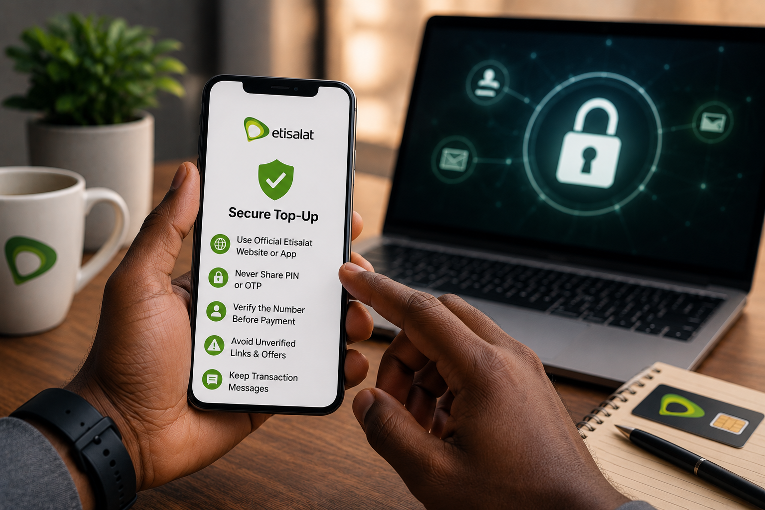 Etisalat Recharge Safety Tips: How to Avoid Online Top-Up Scams