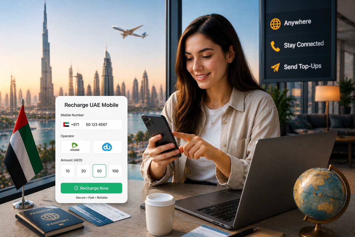 How to Recharge a UAE Mobile Number from Outside the UAE in 2026?