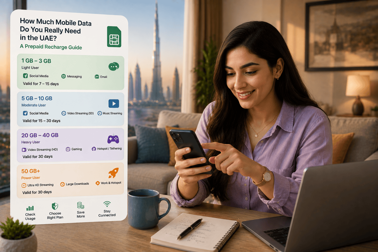How Much Mobile Data Do You Really Need in the UAE? A Prepaid Recharge Guide?